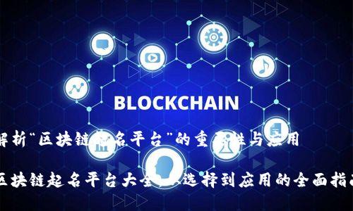 解析“区块链起名平台”的重要性与应用
区块链起名平台大全:从选择到应用的全面指南